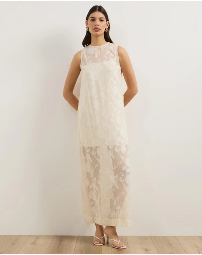 Atmos&Here - Lucia Jacquard Maxi Dress