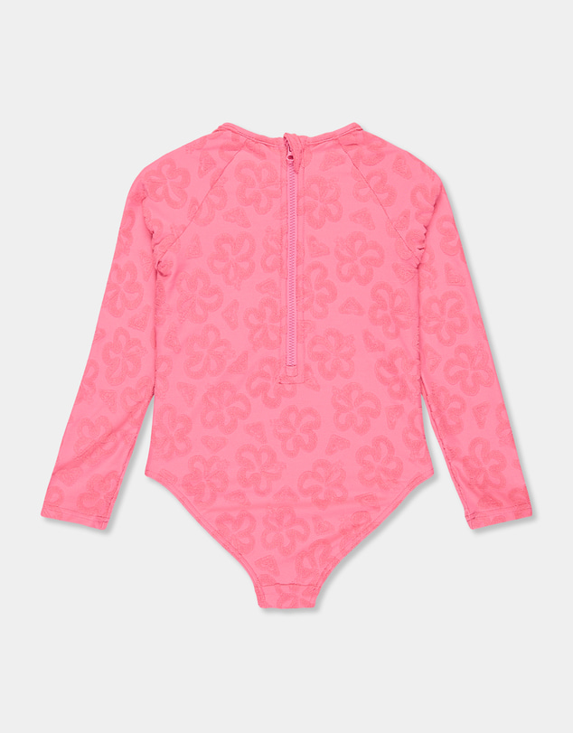 Roxy - Girls 8 to 16 Flip Flower Long Sleeve Rash Vest