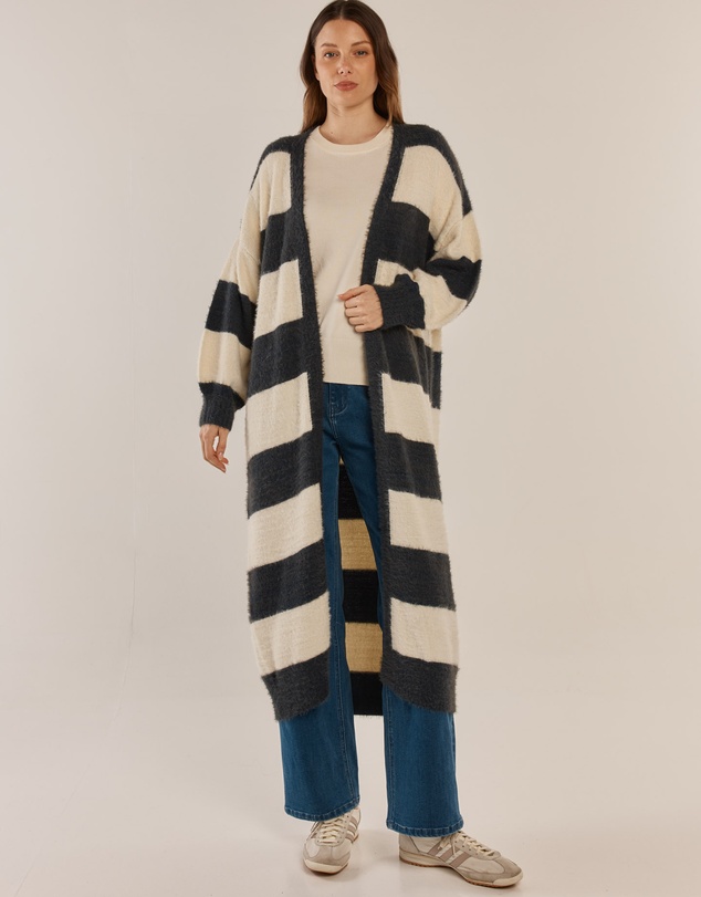Betty Basics - Franca Long Knit Cardigan