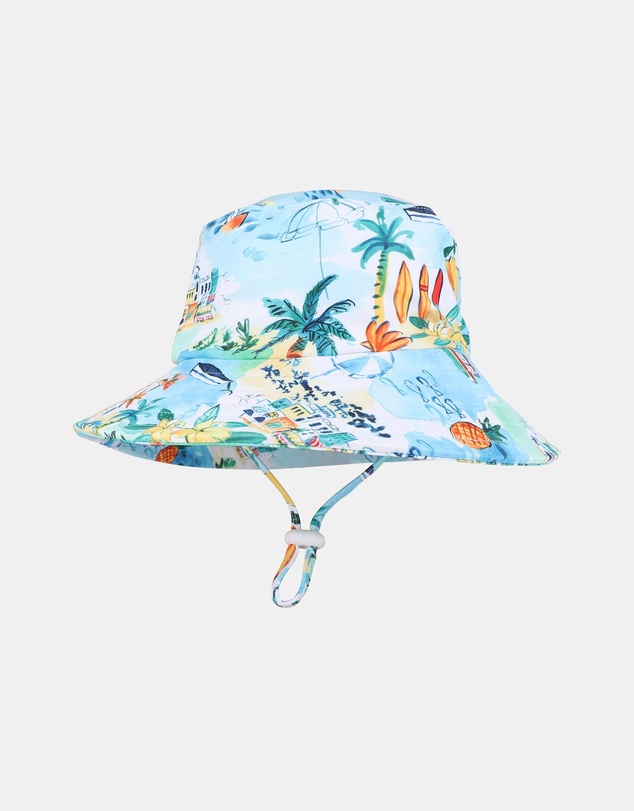 Minihaha - Luca Swim Hat With Quick Release Neck Tie - Babies-Kids