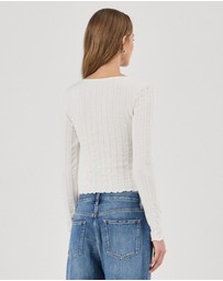 Rolla's - Maddison Button Up LS Top