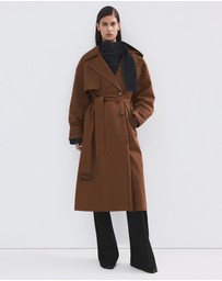 M.N.G - Long Double-Breasted Trench Coat