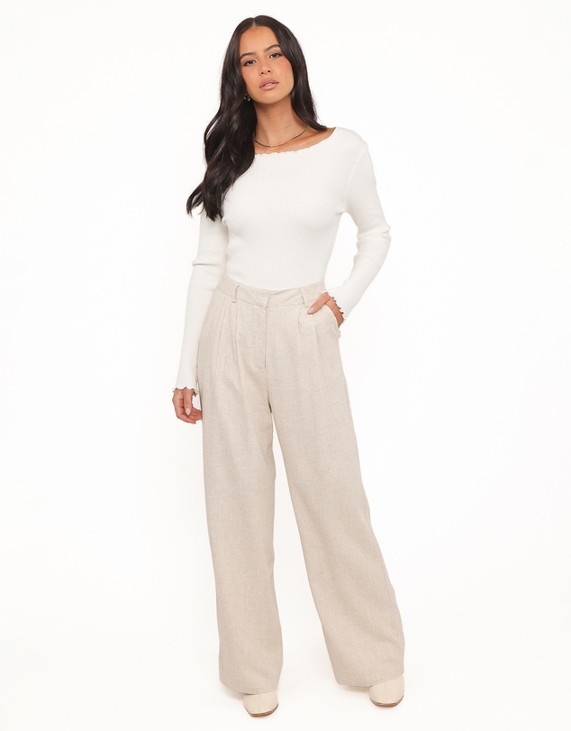 Petal & Pup - Dean Linen Pants - Beige