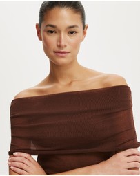 Cotton On - Sheer Off Shoulder Knit