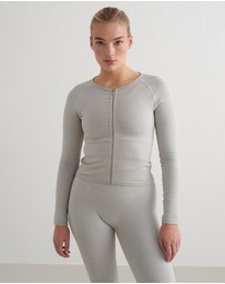 Aim'n - Ribbed Seamless Zip Jacket