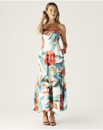 MOS The Label - Fiorina Print Midi Dress