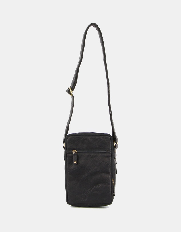 Pierre Cardin - Pierre Cardin Rustic Leather Cross Body Bag