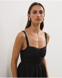 Atmos&Here - Andy Cotton Poplin Midi Dress