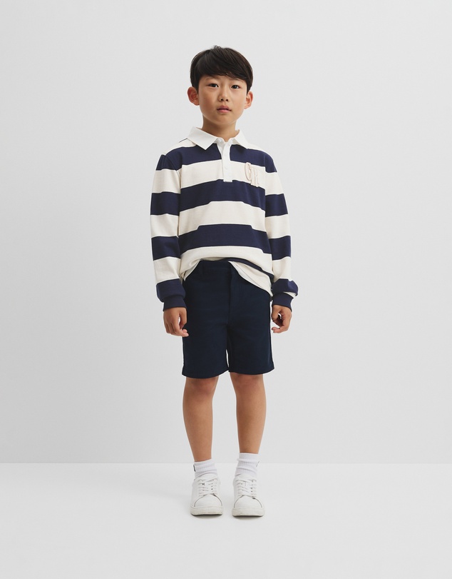 Country Road - Organically Grown Cotton Block Stripe Rugby
