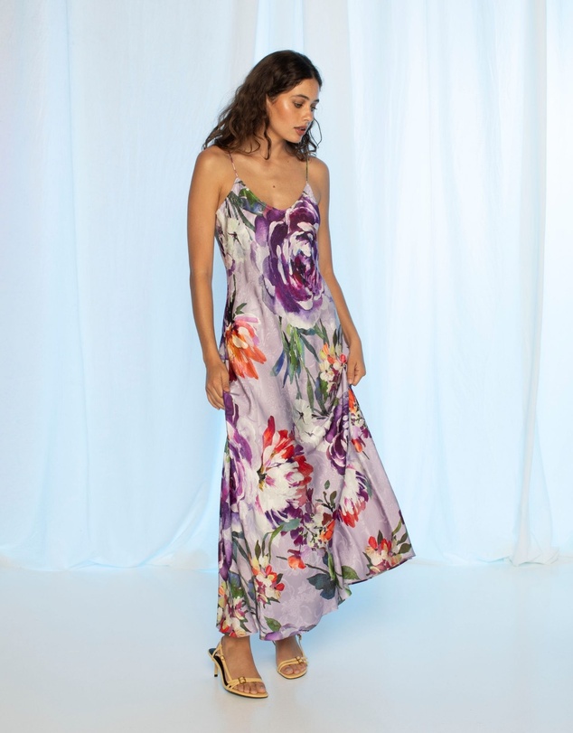 KACHEL - Sandra Slip Maxi Dress