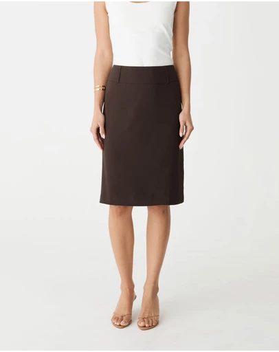 Forcast - Veronica Straight Crepe Skirt