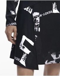 Desigual - Short newspaper dress