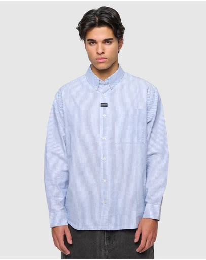 Abrand - Mickey Oxford Stripe Shirt Longsleeve