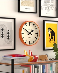 Newgate - Newgate Jones Railway Wall Clock Orange