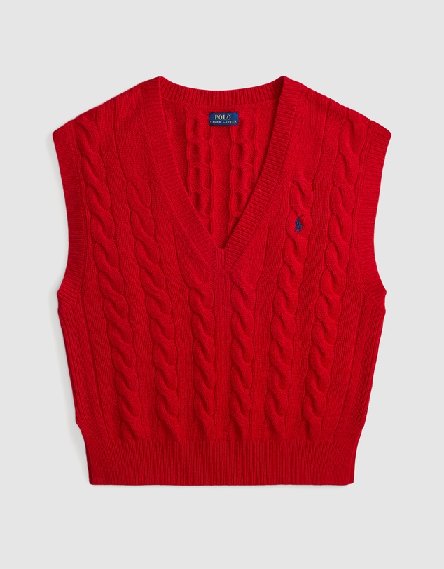 Polo Ralph Lauren - Cable-Knit Wool-Cashmere Sweater Vest