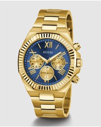 GUESS - Guess Men's Gold Tone 44mm Multi-function Watch