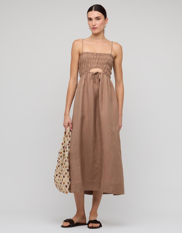 Staple the Label - Alchemy Shirred Midi Dress