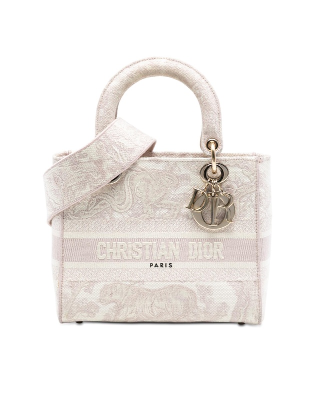 Pre-Loved by Azura Reborn - Pre-Loved Medium Embroidered Canvas Toile De Jouy Lady D Lite