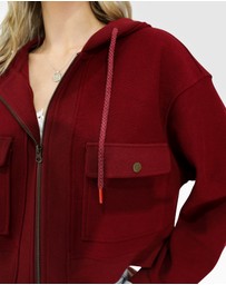 Belle & Bloom - Fireside Cropped Utility Zip Jacket