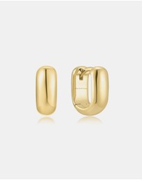 Ania Haie - Ania Haie Gold Mini U-Shaped Huggie Hoop Earrings