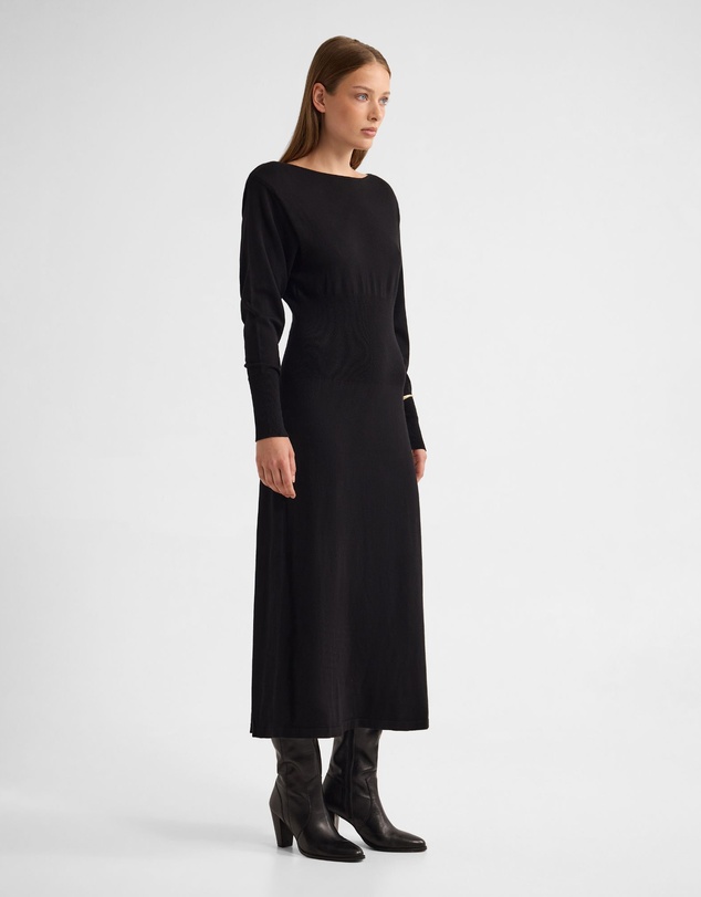 Oxford - Greta Knitted Balloon Sleeve Dress