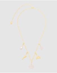 Wanderlust + Co - Keepsakes Pearl Gold Necklace