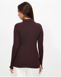Dazie - Maisie Zip Through Cardigan
