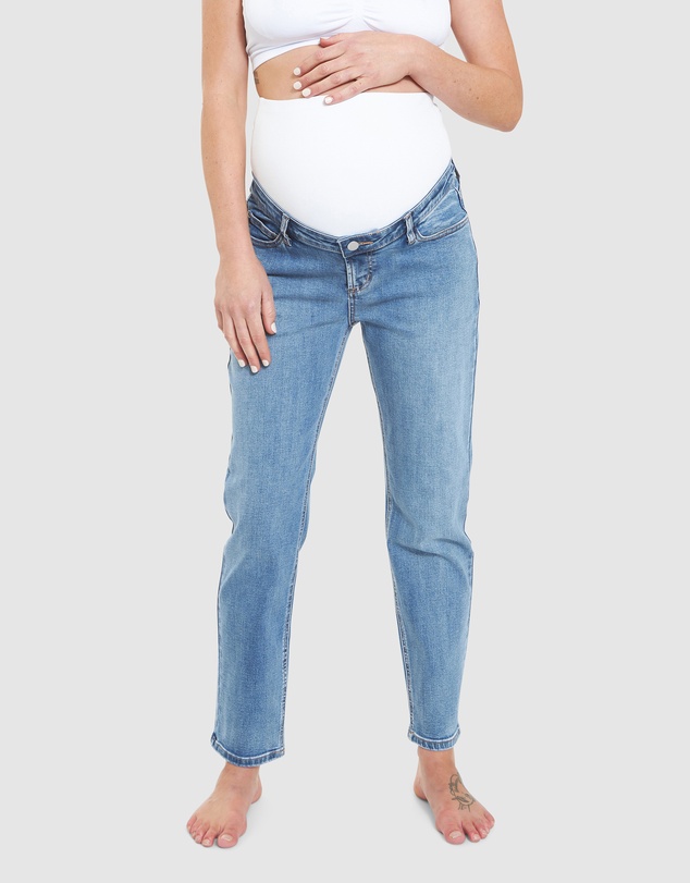 Ripe Maternity - Hunter Over Bump Crop Jean
