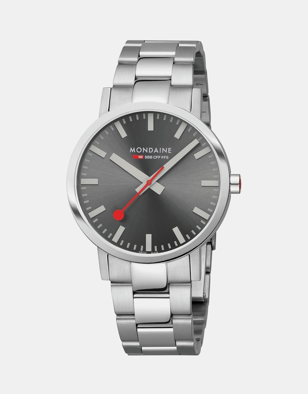 Mondaine - Mondaine Classic Silver Stainless Steel 40mm Watch