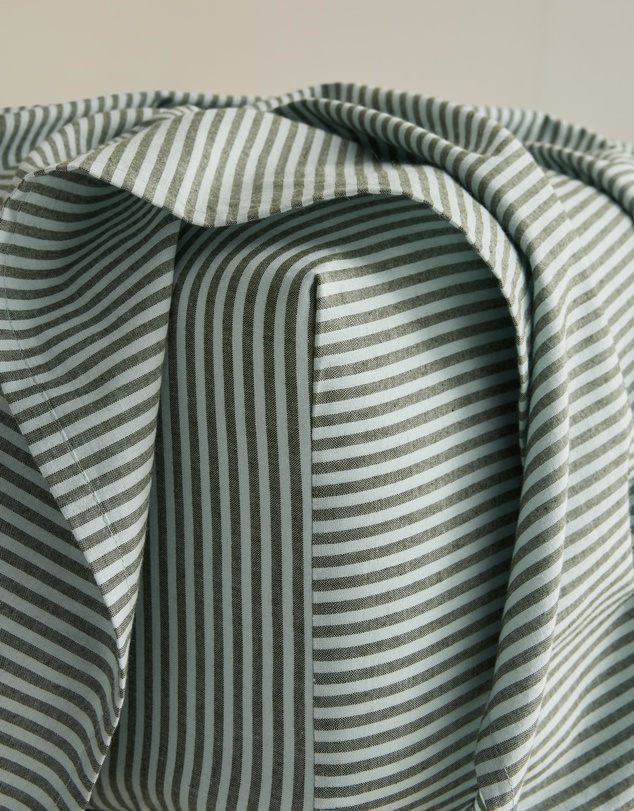 Country Road - Brae Australian Cotton Stripe Queen Flat Sheet