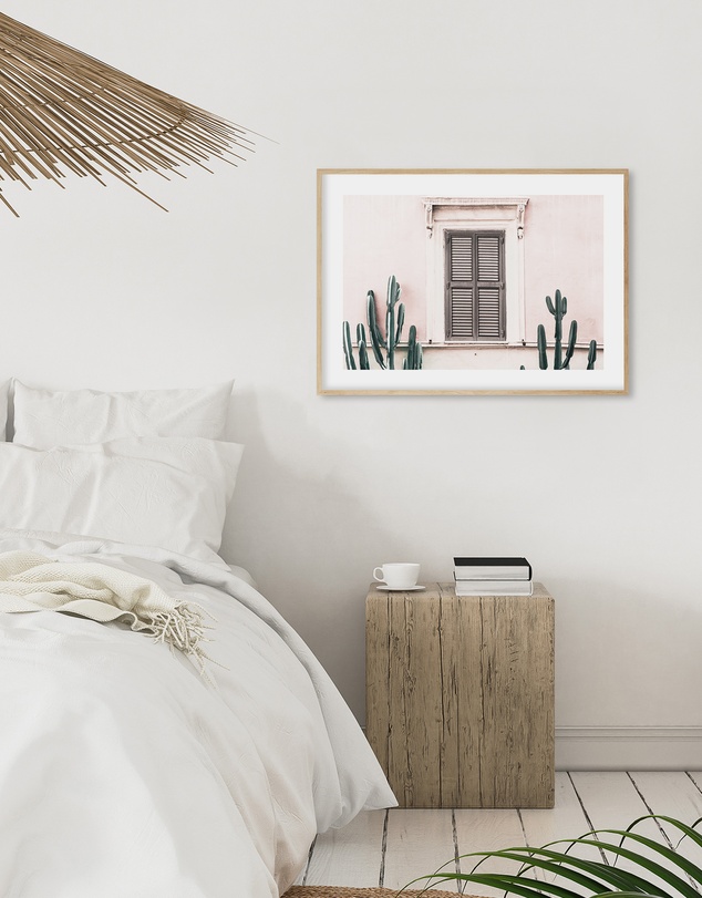 Olive et Oriel - La Casa Rosa Art Print