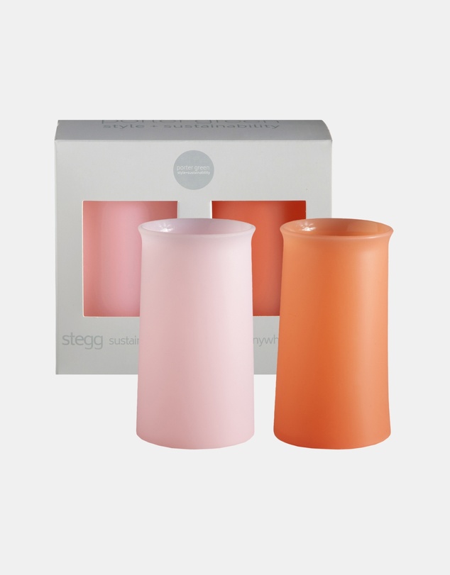 porter green - stegg | silicone unbreakable highball glasses