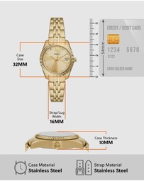 Fossil - Scarlette Gold Tone Analogue Watch