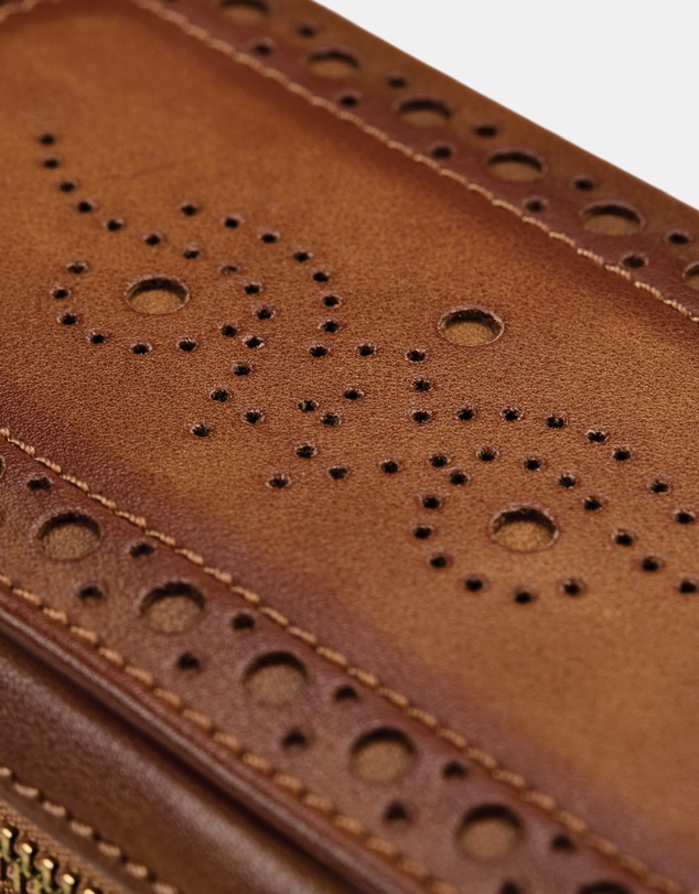 Wolf - WOLF Brogue Double Watch Zip Pouch