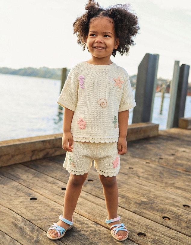 Kynd Baby - Crochet Short in Coconut