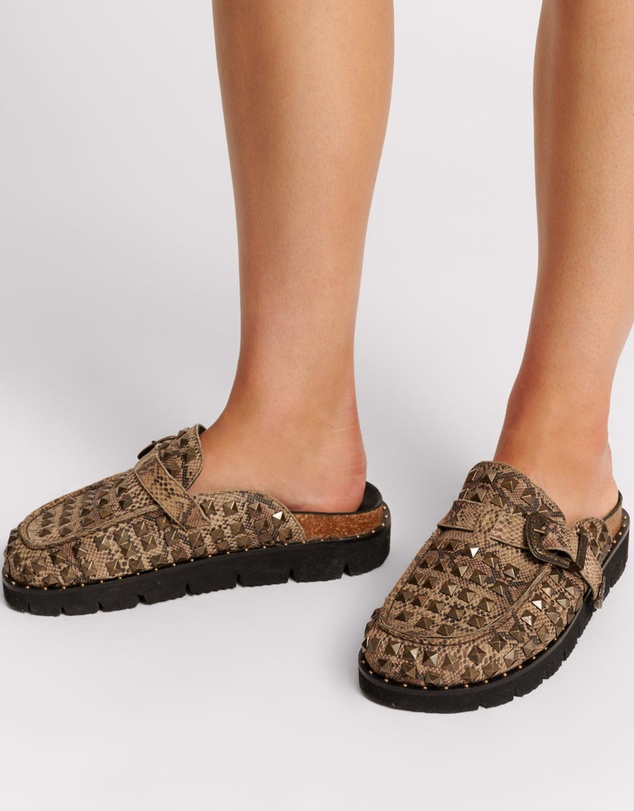 ONE TEASPOON - Studded Snake Phoenix Slides