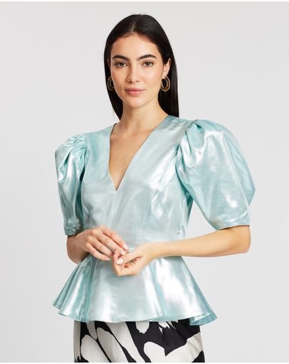 Metallic Dusty Aqua