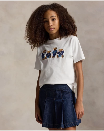 Polo Ralph Lauren - Polo Bear Logo Cotton Jersey Tee - Teens