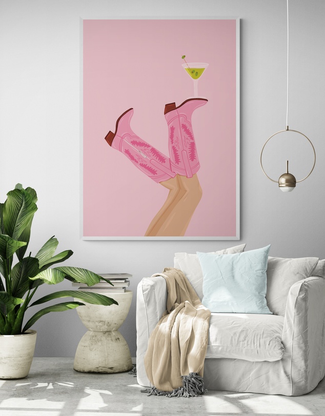 Inka Arthouse - Martini In Texas Art Print