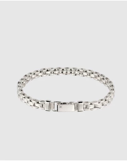 Kuzzoi - Chunky Box Chain Bracelet in 925 Silver