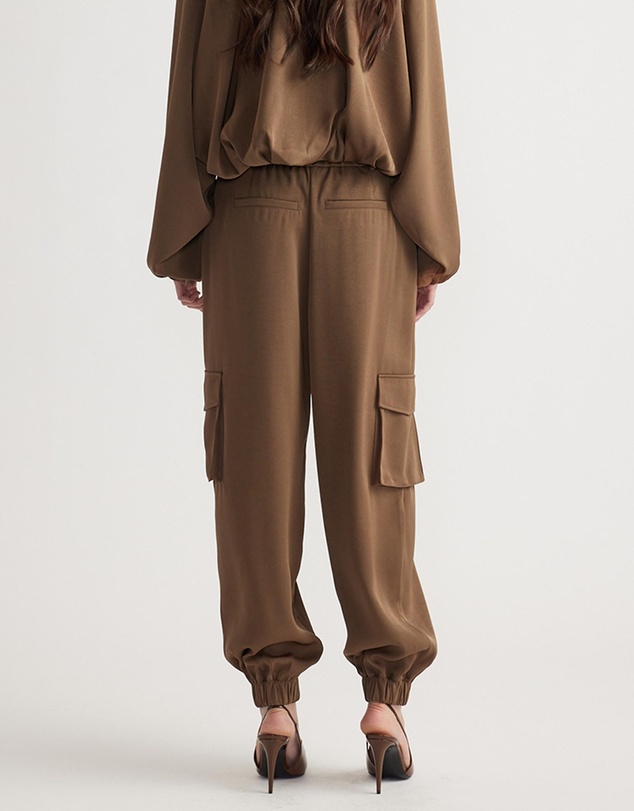 Decjuba - Stella Satin Cargo Pants