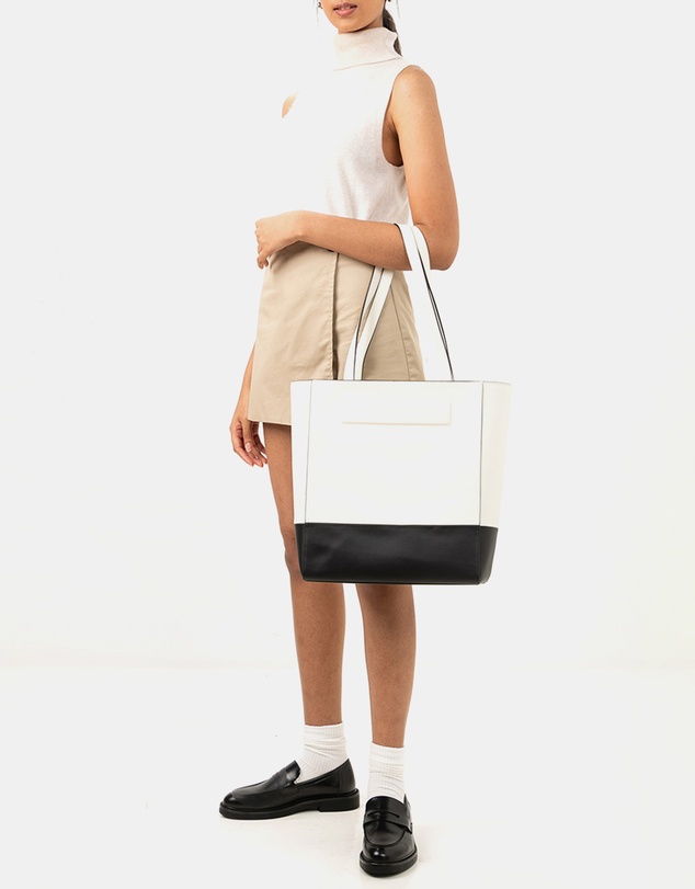 Karl Lagerfeld - Ikon K Leather Medium Tote Bag