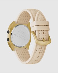 Maxum - Raglan Band Beige Silicone Strap Gold Buckle