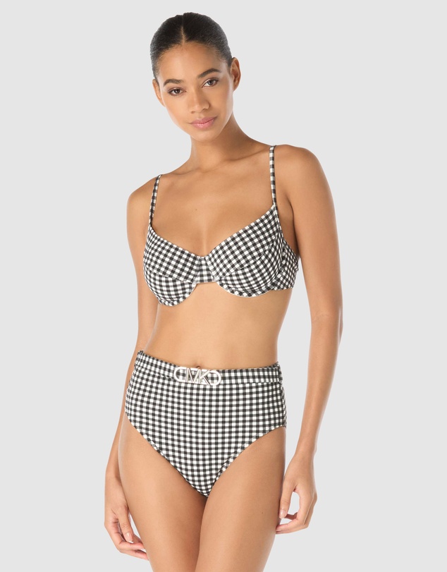 Michael Kors - Boho Gingham Underwired Bikini Top