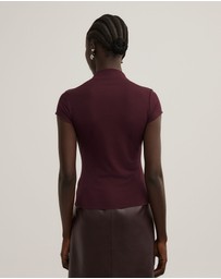 Witchery - High Neck Cap Sleeve T-shirt