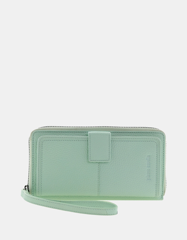 Pierre Cardin - Pierre Cardin Women's Leather Zip around wallet w/ Wristlet