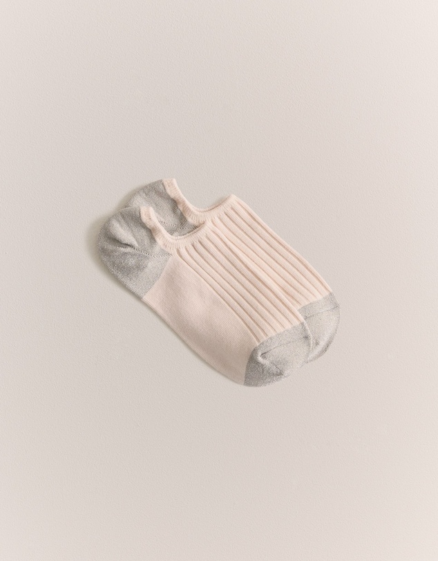 Trenery - Low Cut Rib Sock in Birch