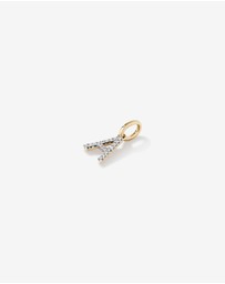 Michael Hill - Diamond Letter A Initial Pendant in 10kt Yellow Gold