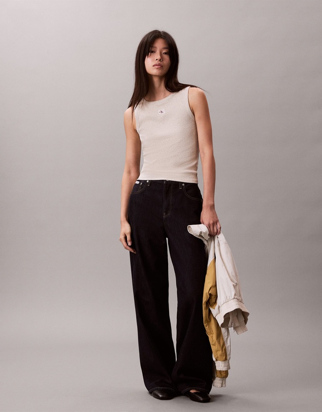 Calvin Klein Jeans - Cotton Stretch Ribbed Tank Top
