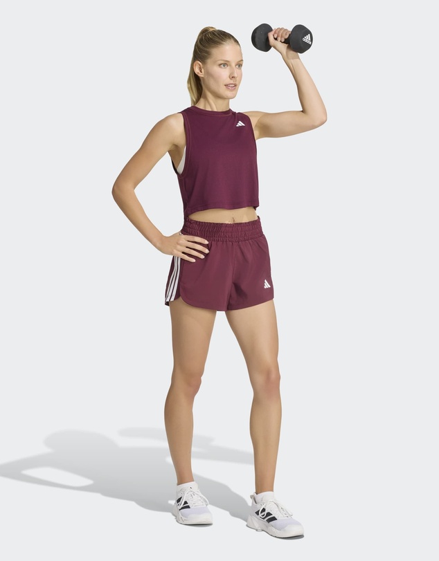 adidas Performance - Pacer Workout Woven High Rise Shorts Womens